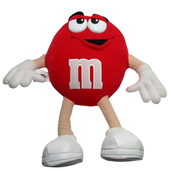M & M Mars Plush Red M & M Flexible Arms  Legs 13" High - Picture 1 of 6